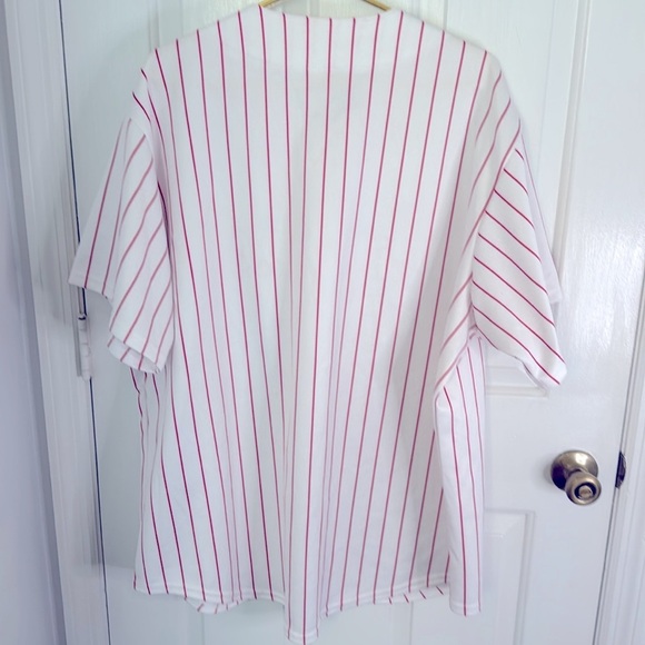 Vintage majestic Philadelphia Phillies pinstripe baseball jersey no name,unisex - Picture 7 of 9